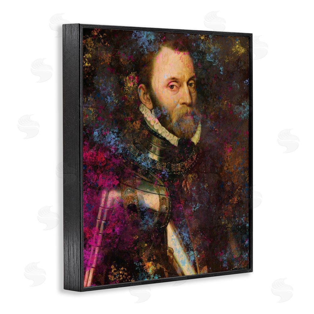 Sarah Adams Dappled Royalty Portrait Black Framed Giclee Wall Art Print