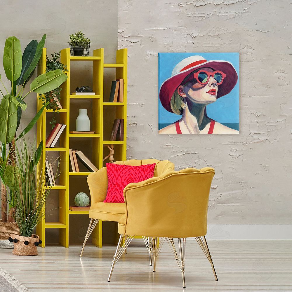 Kate Jarvik Birch Vacation In Style Stretched Canvas Wall Art in Room