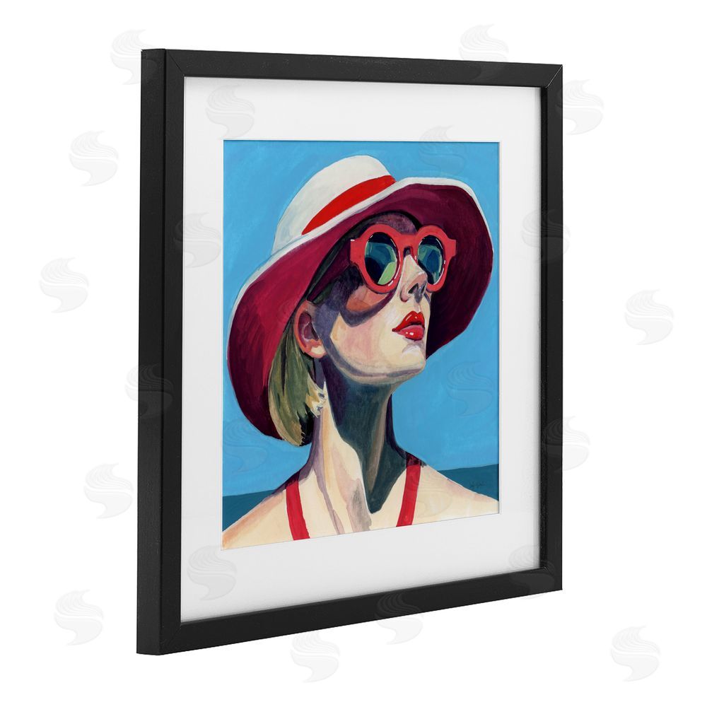 Kate Jarvik Birch Vacation In Style Black Framed Print Under Glass Wall Art