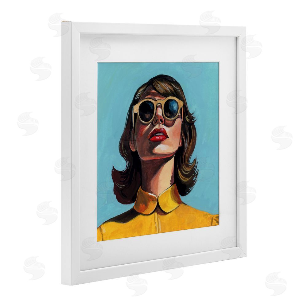 Kate Jarvik Birch Beautiful Sunshiny Day Retro White Framed Print Under Glass Wall Art