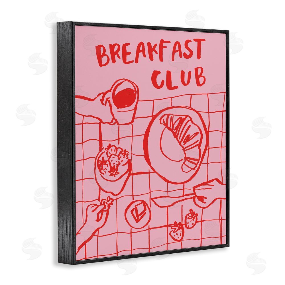Jenaya Jackson Breakfast Club Doodles Black Framed Giclee Wall Art Print