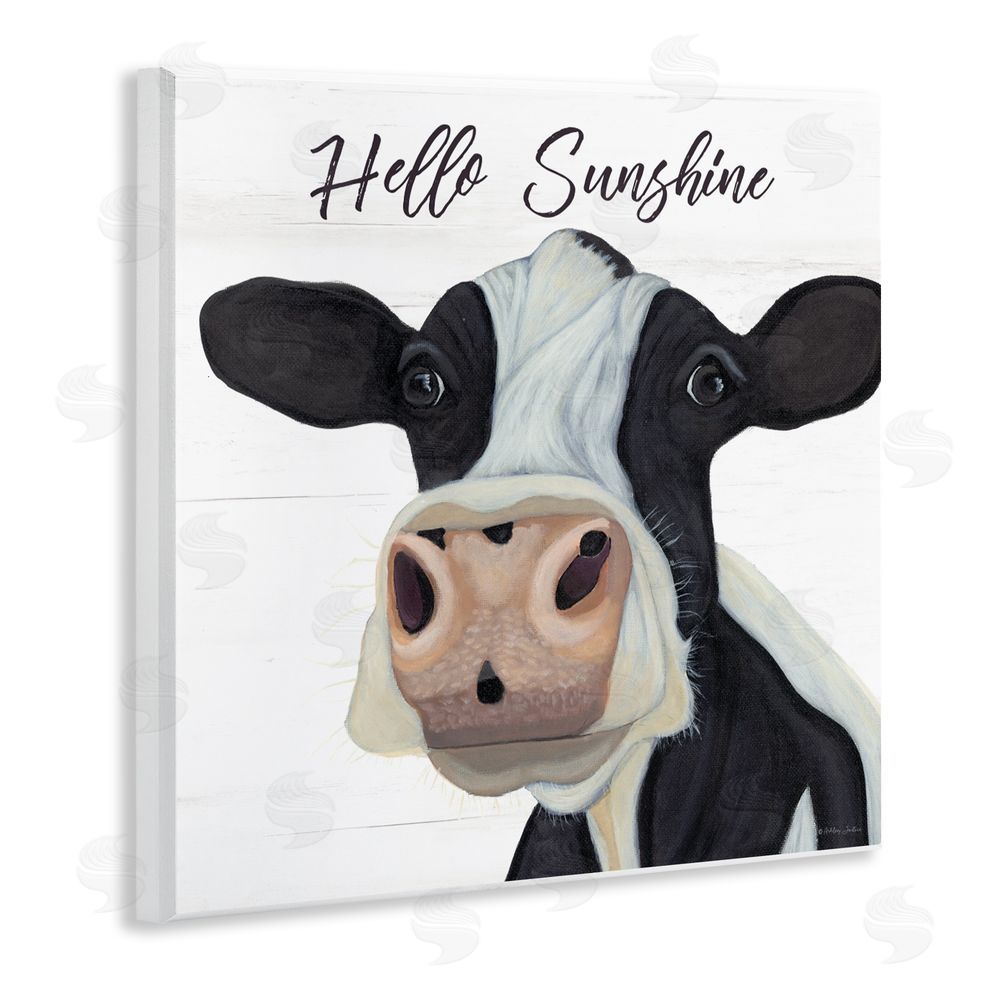 Ashley Justice Hello Sunshine Country Cow Wall Plaque Art Print