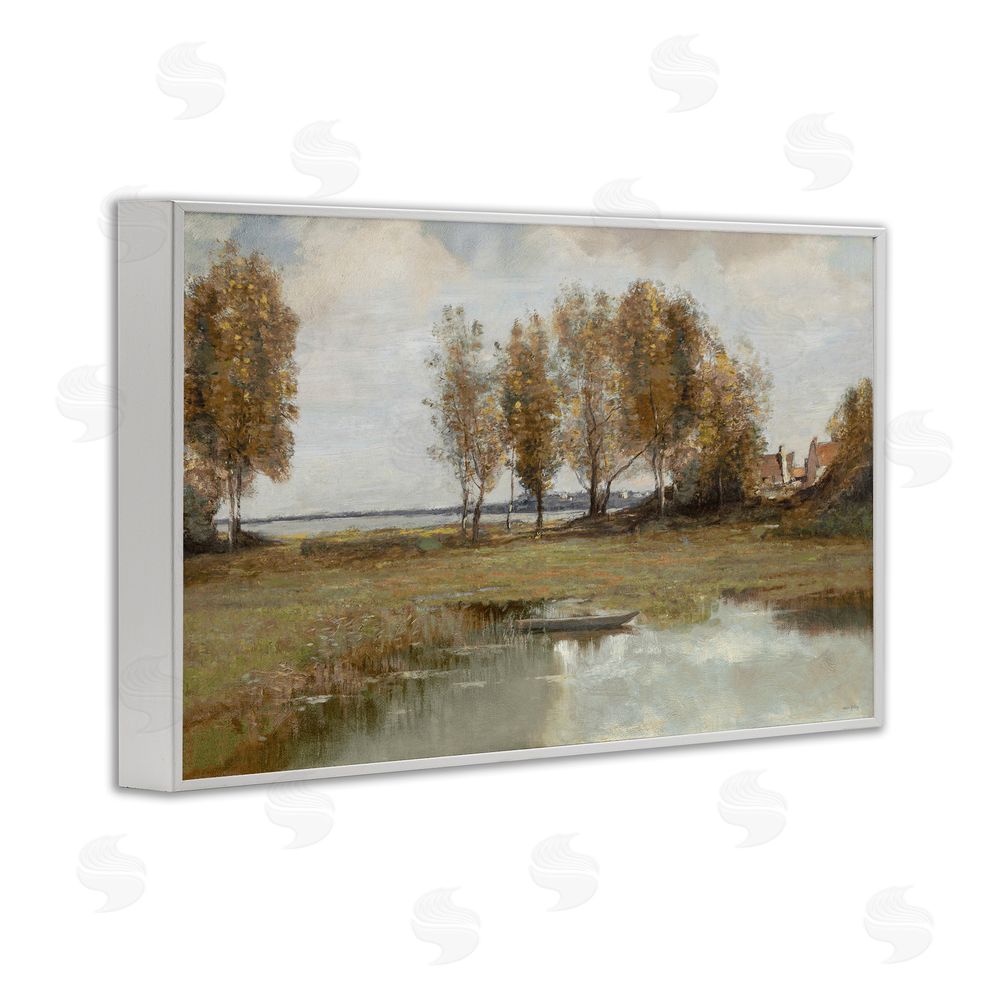 Amber Sterling A Peaceful Spot Landscape White Framed Giclee Wall Art Print