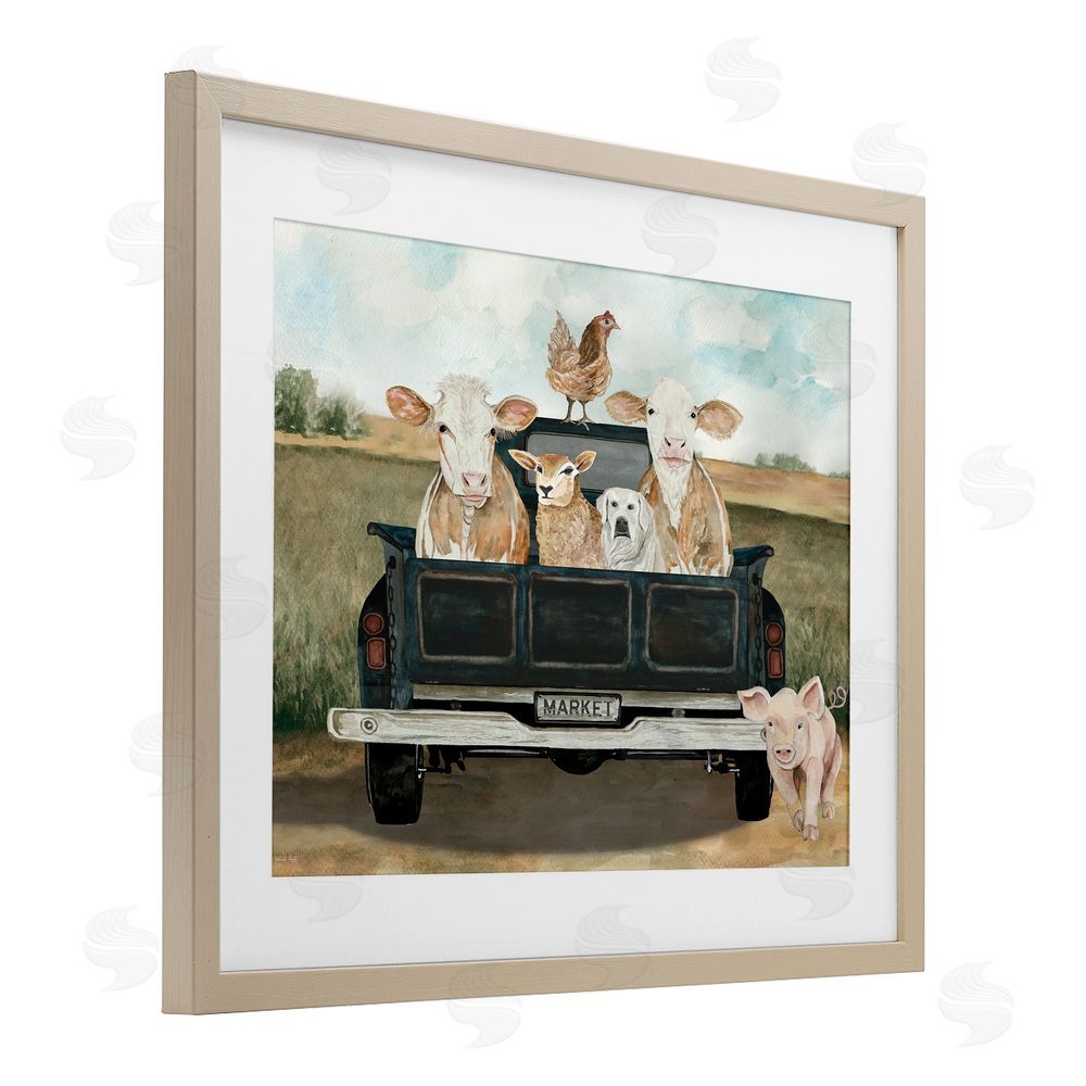 Cindy Jacobs Ready For A Farm Ride Birch Framed Print Under Glass Wall Art