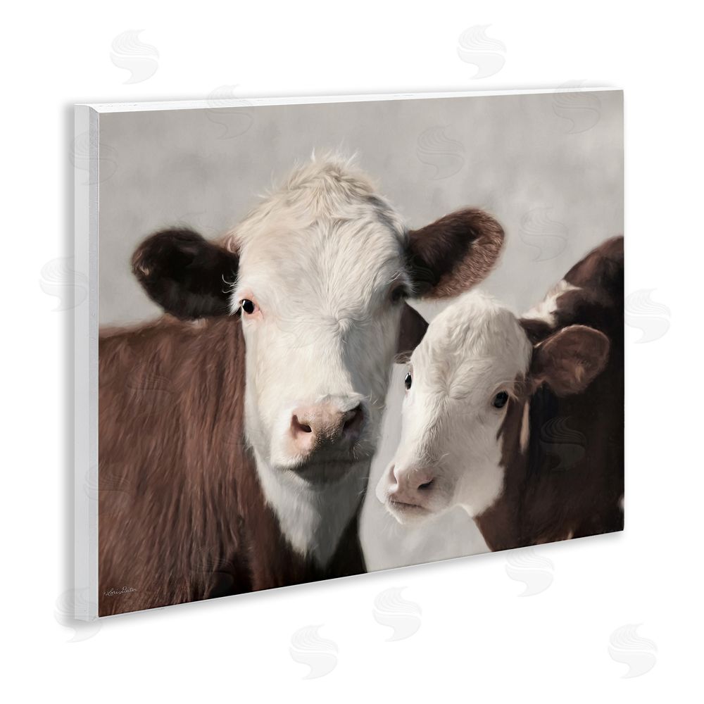Lori Deiter Mommy & Me Cows Wall Plaque Art Print