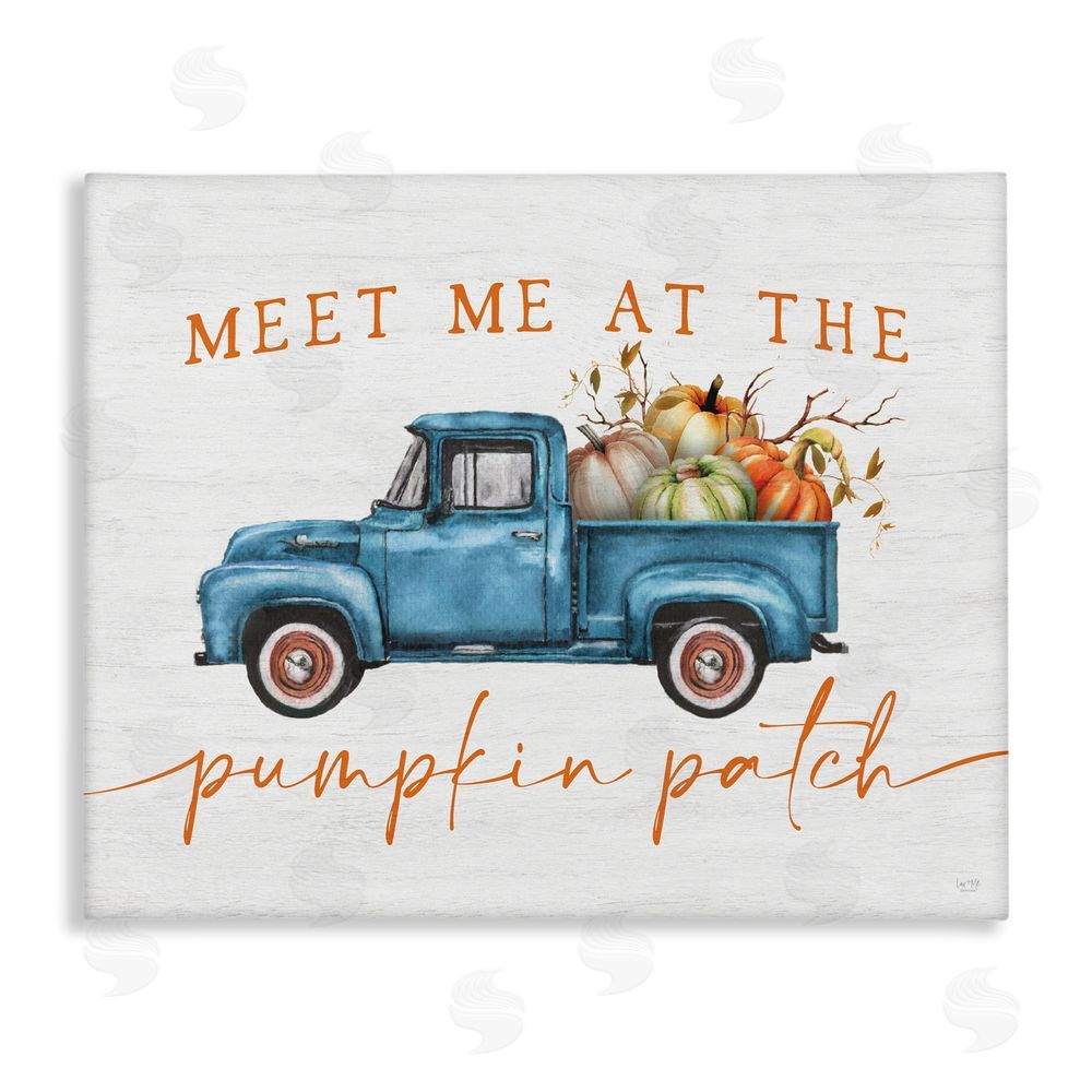 Lux + Me Designs Meet Me Pumpkin Patch Canvas Wall Art Print