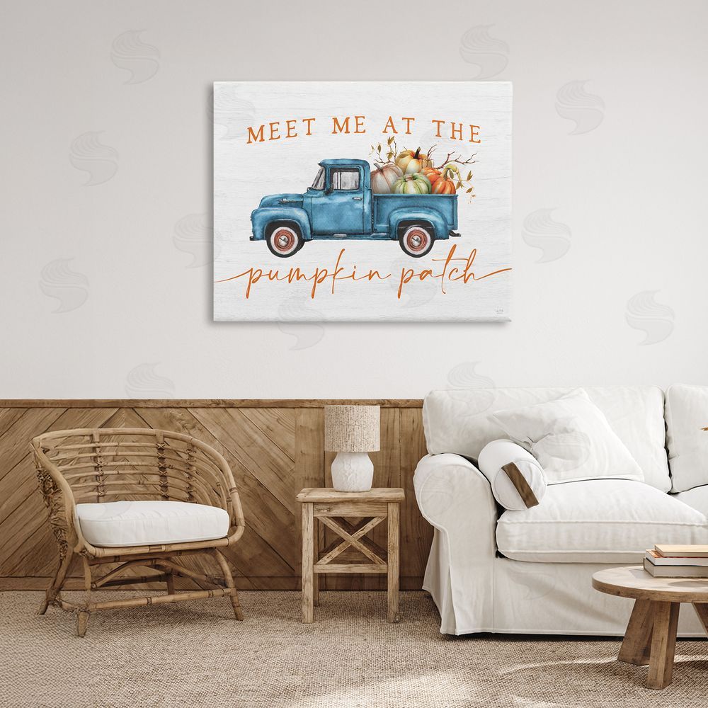 Lux + Me Designs Meet Me Pumpkin Patch Canvas Art on Wall