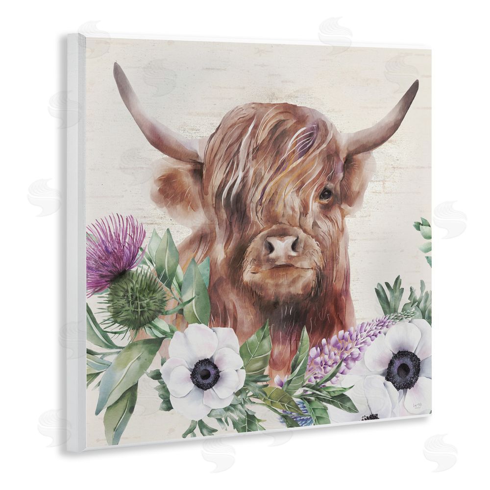Lux + Me Designs Penny The Highland Cow Wall Plaque Art Print