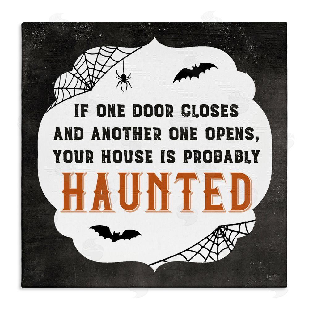 Lux + Me Designs One Door Closes Haunted House Canvas Wall Art Print