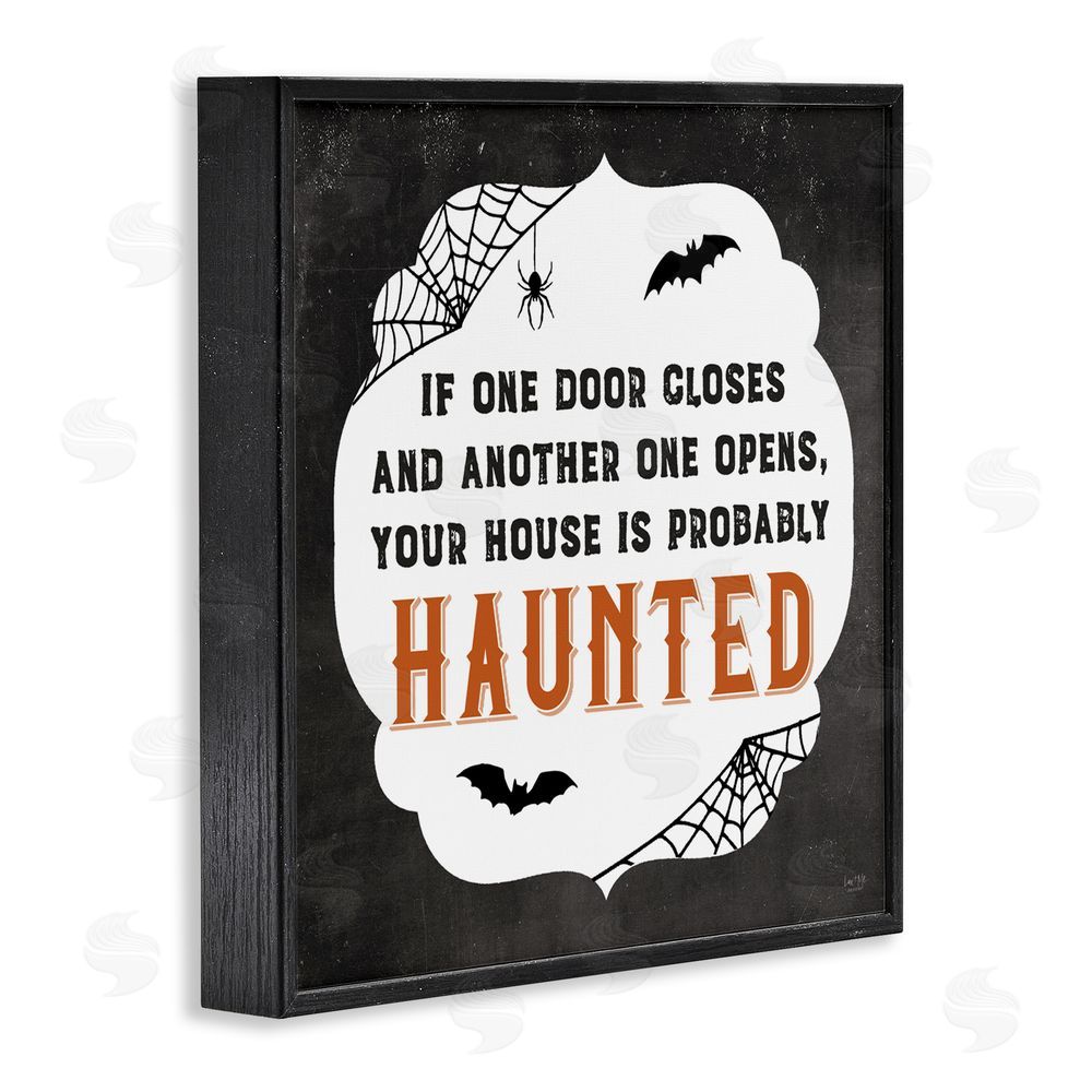 Lux + Me Designs One Door Closes Haunted House Black Framed Giclee Art Print