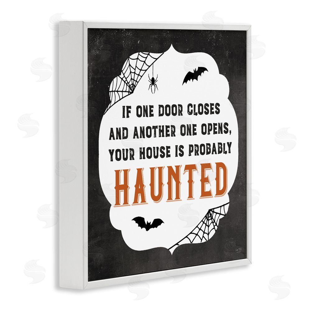 Lux + Me Designs One Door Closes Haunted House White Frame Giclee Art Print