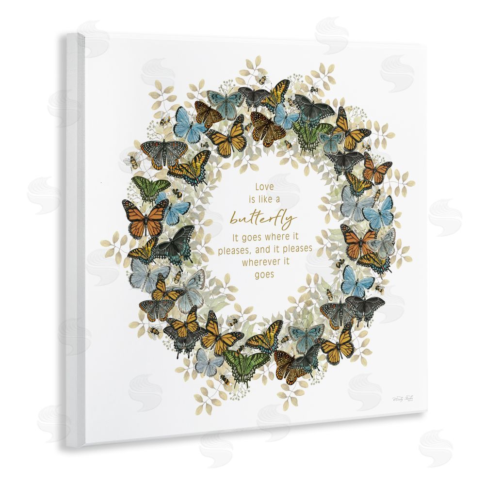 Cindy Jacobs Life Is Like A Butterfly Wreath Wall Plaque Art Print