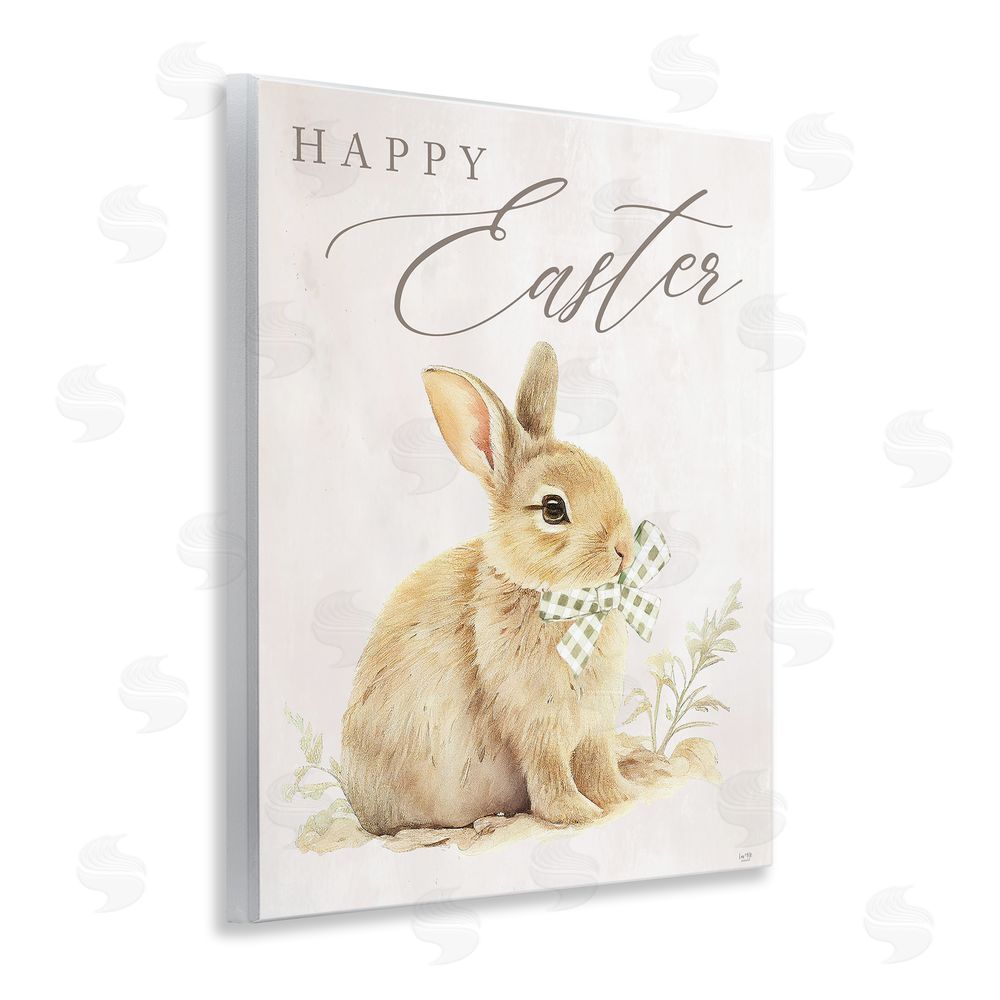 Lux + Me Designs Vintage Happy Easter Bunny Wall Plaque Art Print