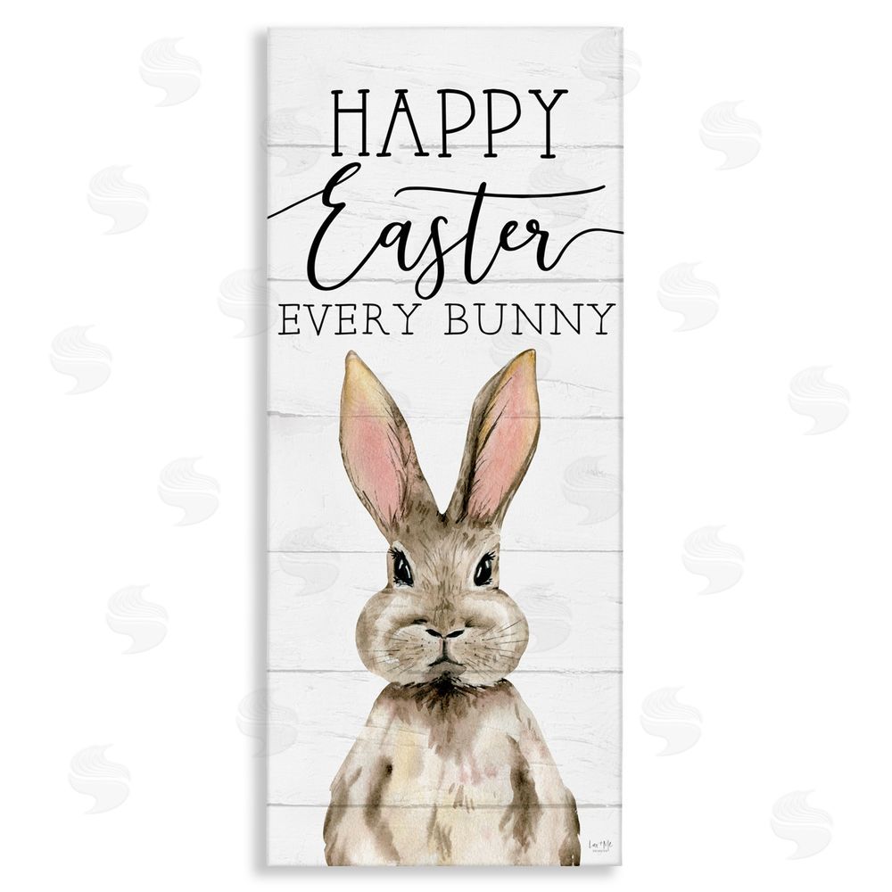 Lux + Me Designs Happy Easter Every Bunny Canvas Wall Art Print