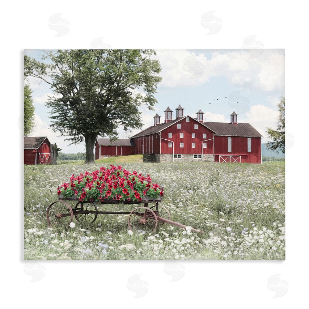 Lori Deiter Old Milton Farm Stretched Canvas Wall Art Print
