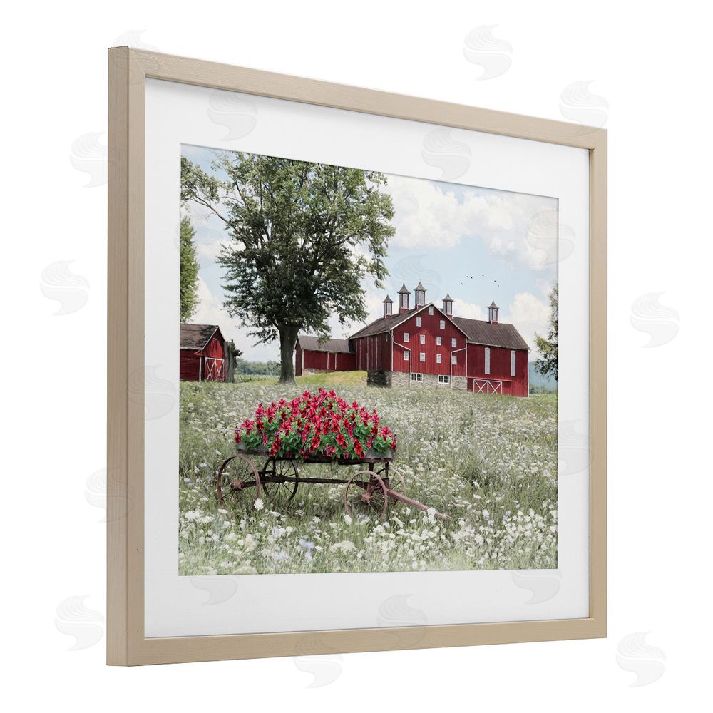 Lori Deiter Old Milton Farm Birch Framed Print Under Glass Wall Art