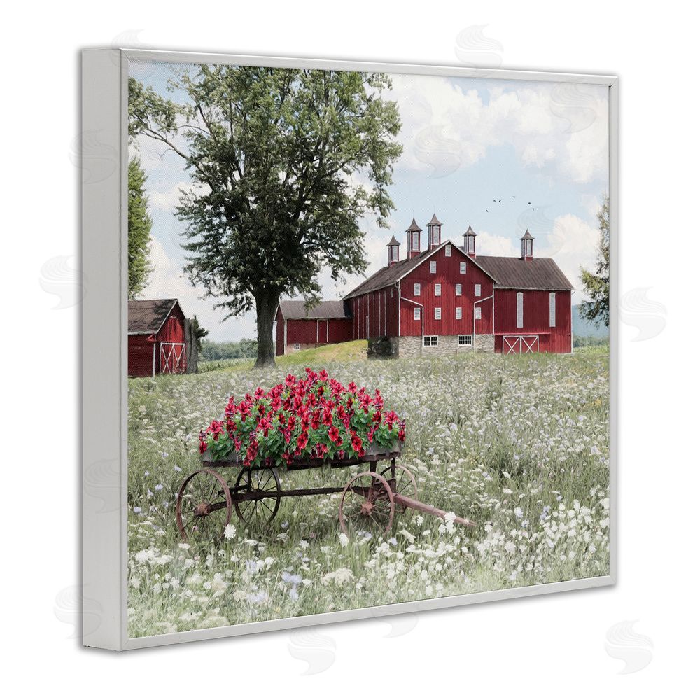 Lori Deiter Old Milton Farm White Framed Giclee Wall Art Print