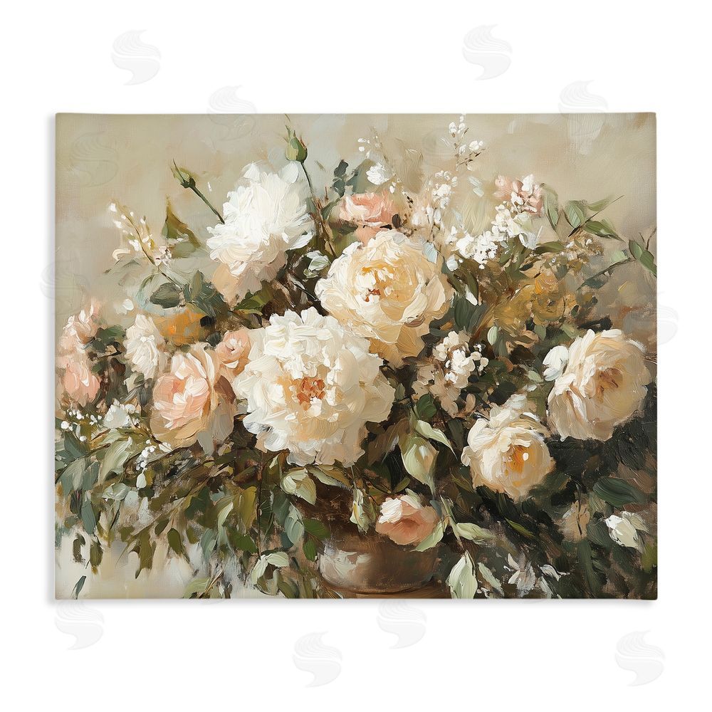 Heidi Kuntz Secret Garden Arrangement Stretched Canvas Wall Art Print