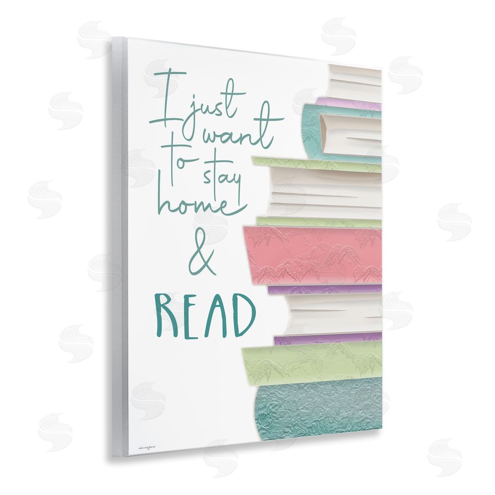 Seven Trees Design Stay Home & Read Wall Plaque Art Print