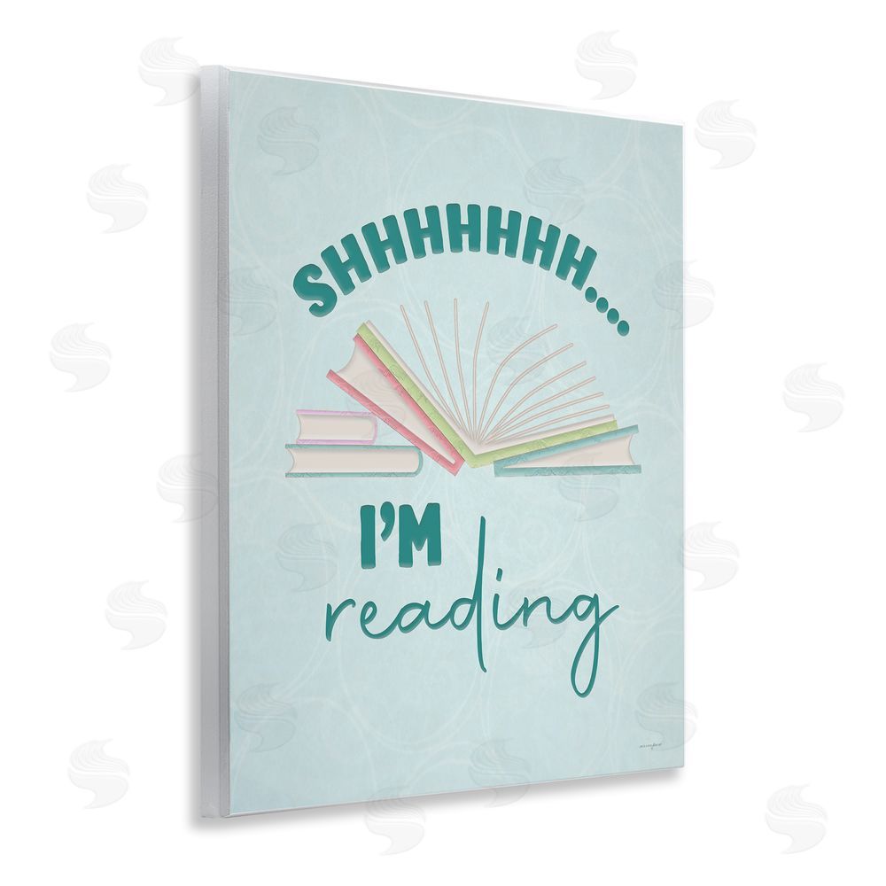 Seven Trees Design Shhh I'm Reading Wall Plaque Art Print