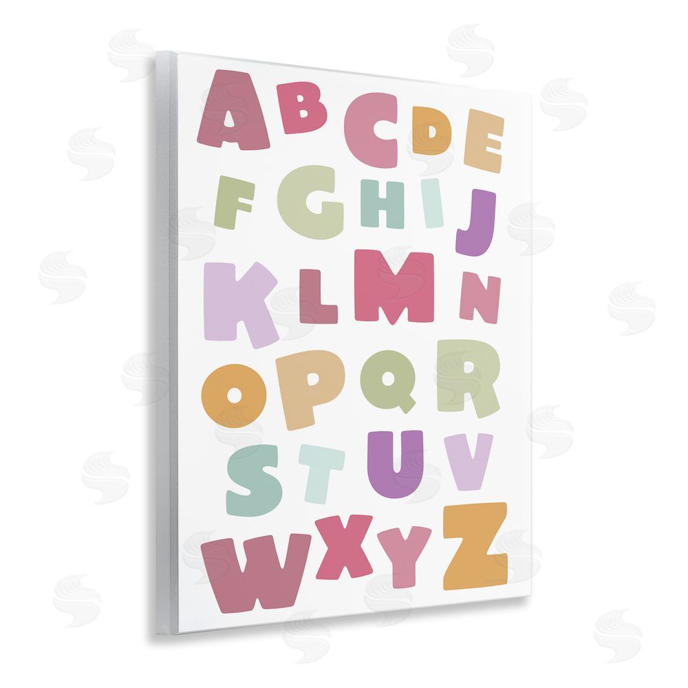 Susan Ball Muted Alphabet Letters Wall Plaque Art Print