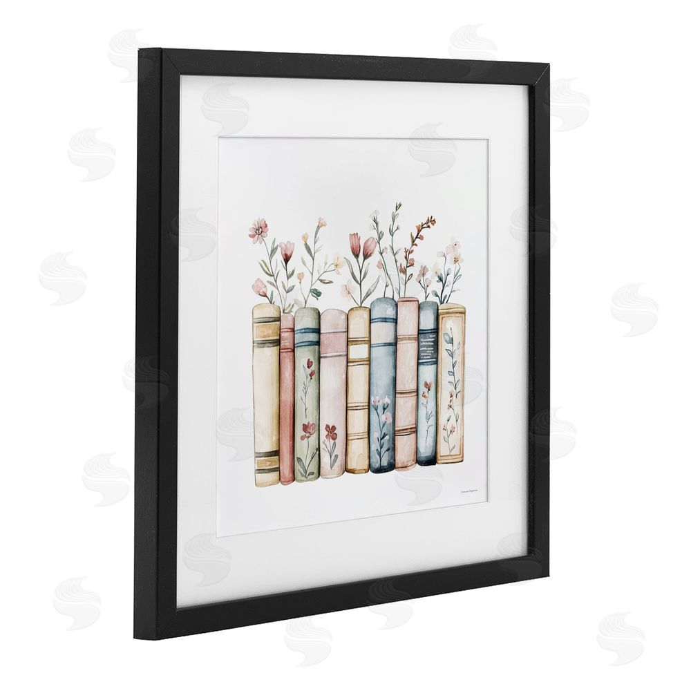 Svetlana Aleynikova Words That Blossom Black Framed Print Under Glass Wall Art