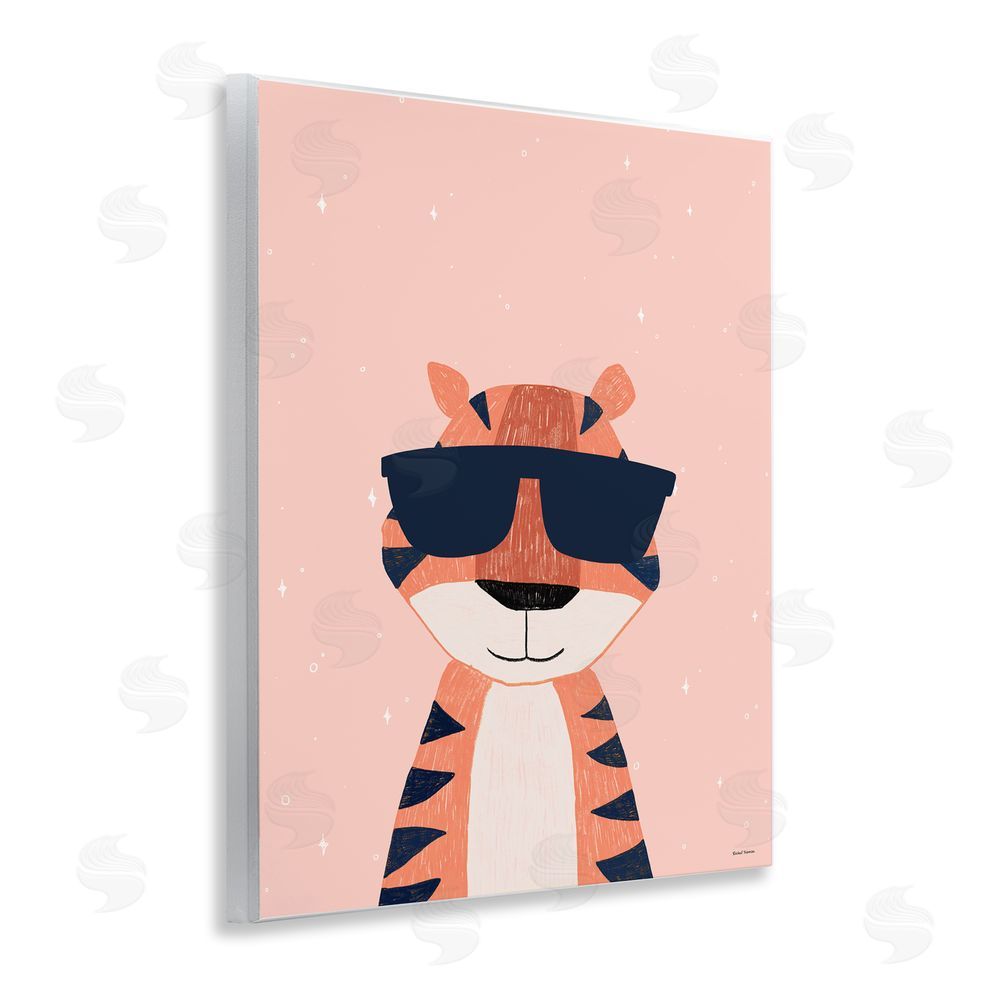 Rachel Nieman Cool Tiger in Sunglasses Wall Plaque Art Print