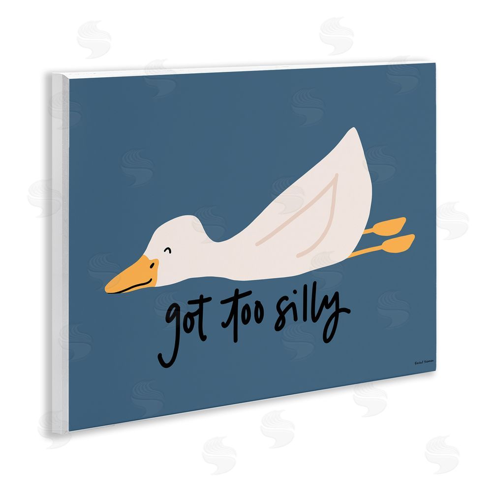 Rachel Nieman Got Too Silly Duck Wall Plaque Art Print
