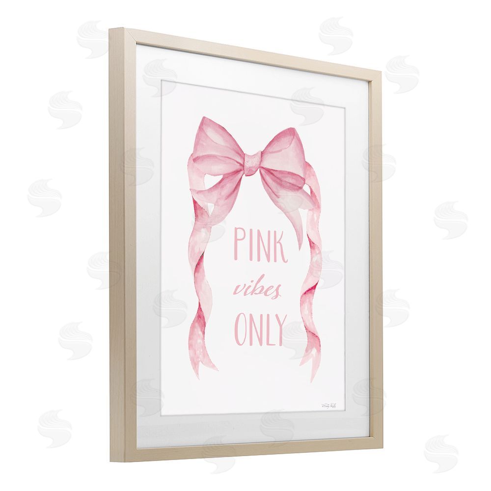 Cindy Jacobs Feminine Pink Vibes Only Birch Framed Print Under Glass Wall Art