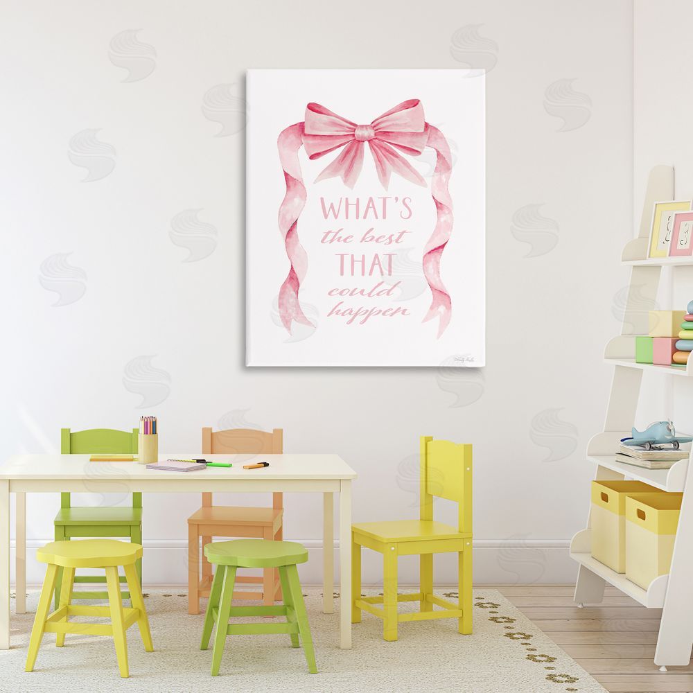 Cindy Jacobs Optimistic Best That Could Happen Canvas Wall Art Print in Room