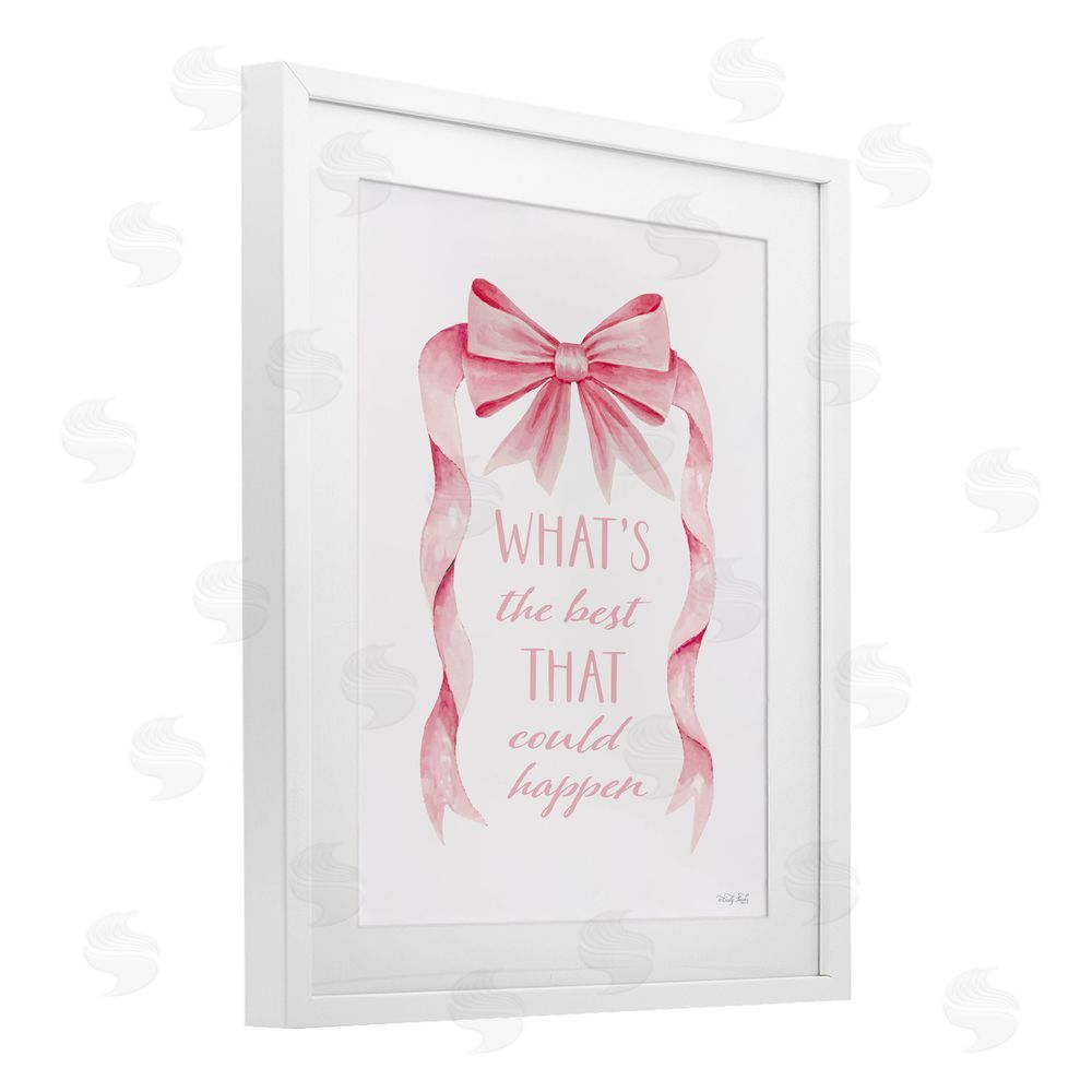Cindy Jacobs Optimistic Best That Could Happen White Framed Print Under Glass Wall Art
