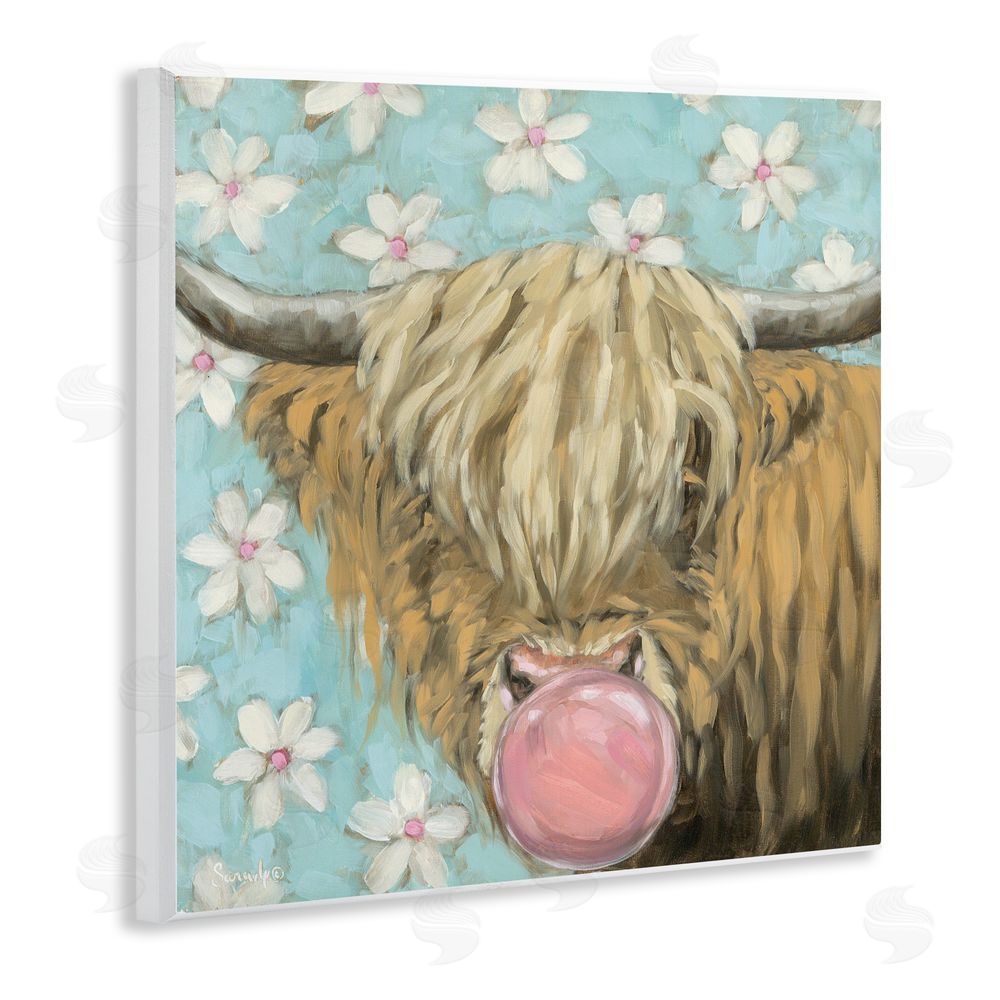 Sara G. Designs Bubblegum Sweetie Cattle Wall Plaque Art Print