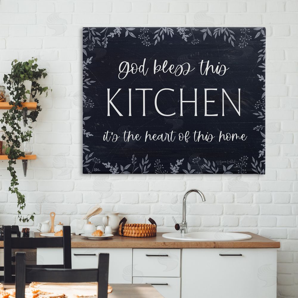Annie LaPoint Kitchen Heart Of This Home Canvas Wall Art Print in Room