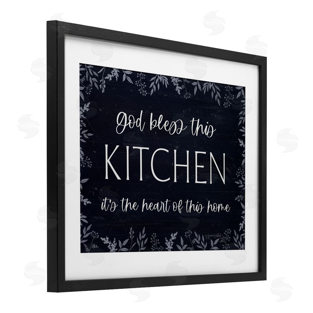 Annie LaPoint Kitchen Heart Of This Home Black Framed Print Under Glass Wall Art