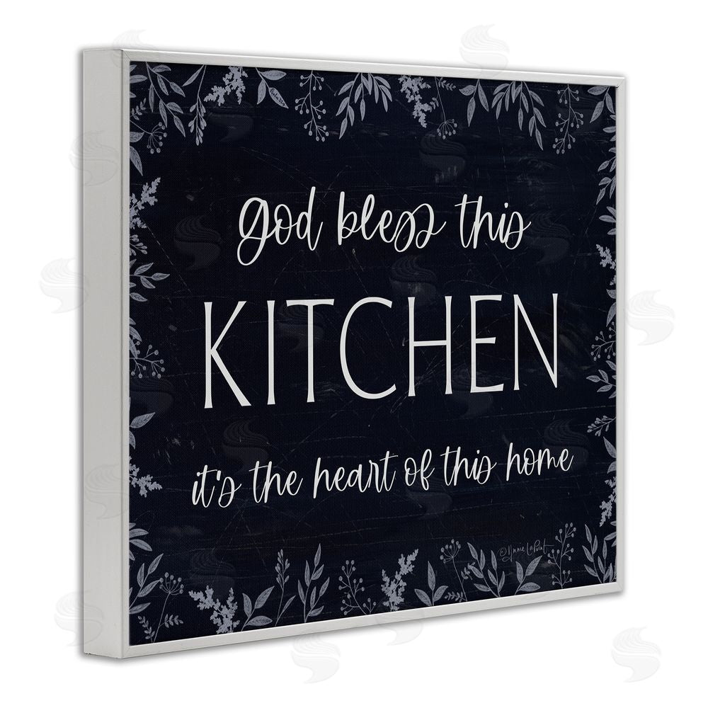 Annie LaPoint Kitchen Heart Of This Home White Framed Giclee Wall Art Print