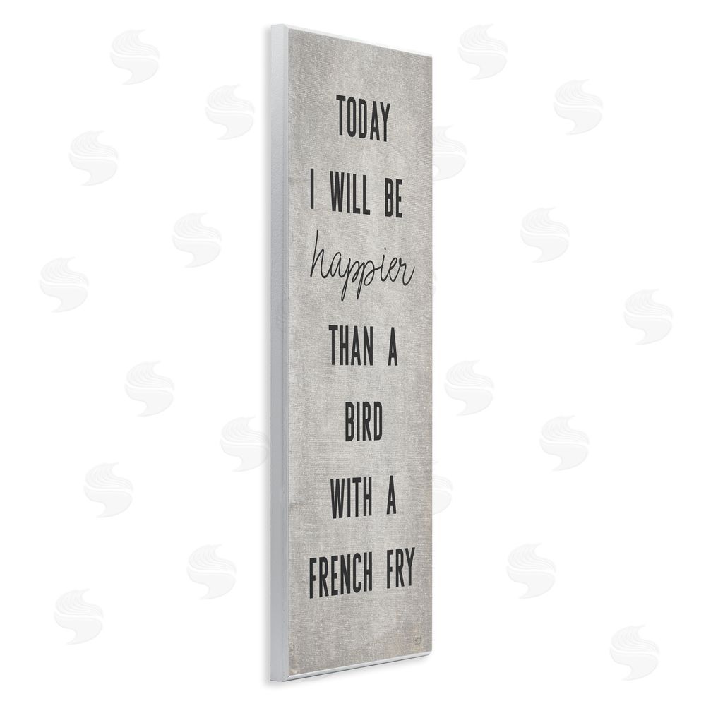 Lux + Me Designs Bird With A French Fry Wall Plaque Art Print