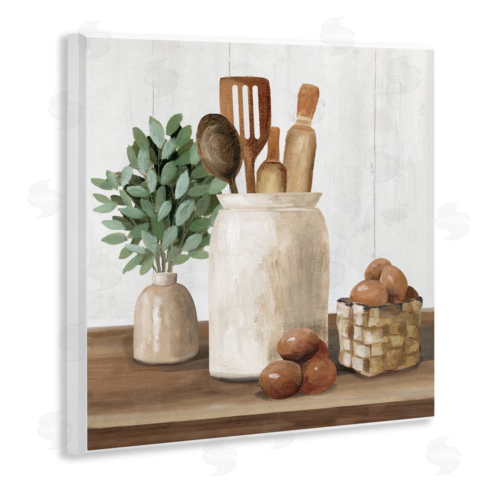 White Ladder Country Kitchen & Eggs Wall Plaque Art Print