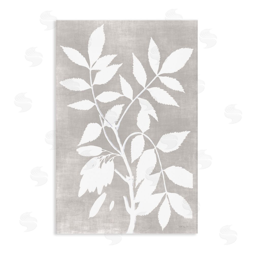 Stellar Design Studio Minimal Foliage Impression Stretched Canvas Wall Art Print