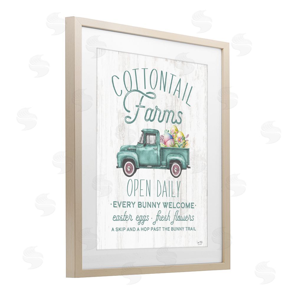 Lux + Me Designs Antique Cottontail Farms Birch Framed Print Under Glass Wall Art