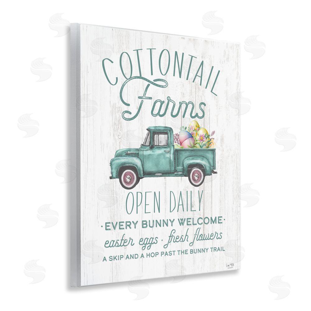 Lux + Me Designs Antique Cottontail Farms Wall Plaque Art Print