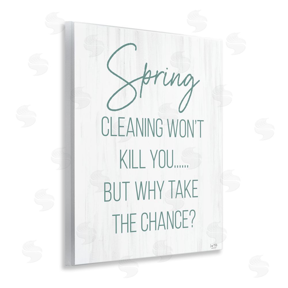 Lux + Me Designs Spring Cleaning Won't Kill You Wall Plaque Art Print