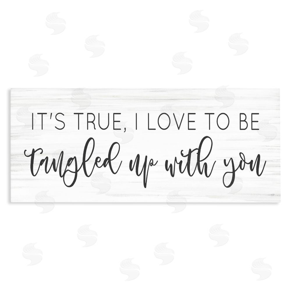 Lux + Me Designs Tangled Up With You Stretched Canvas Wall Art Print