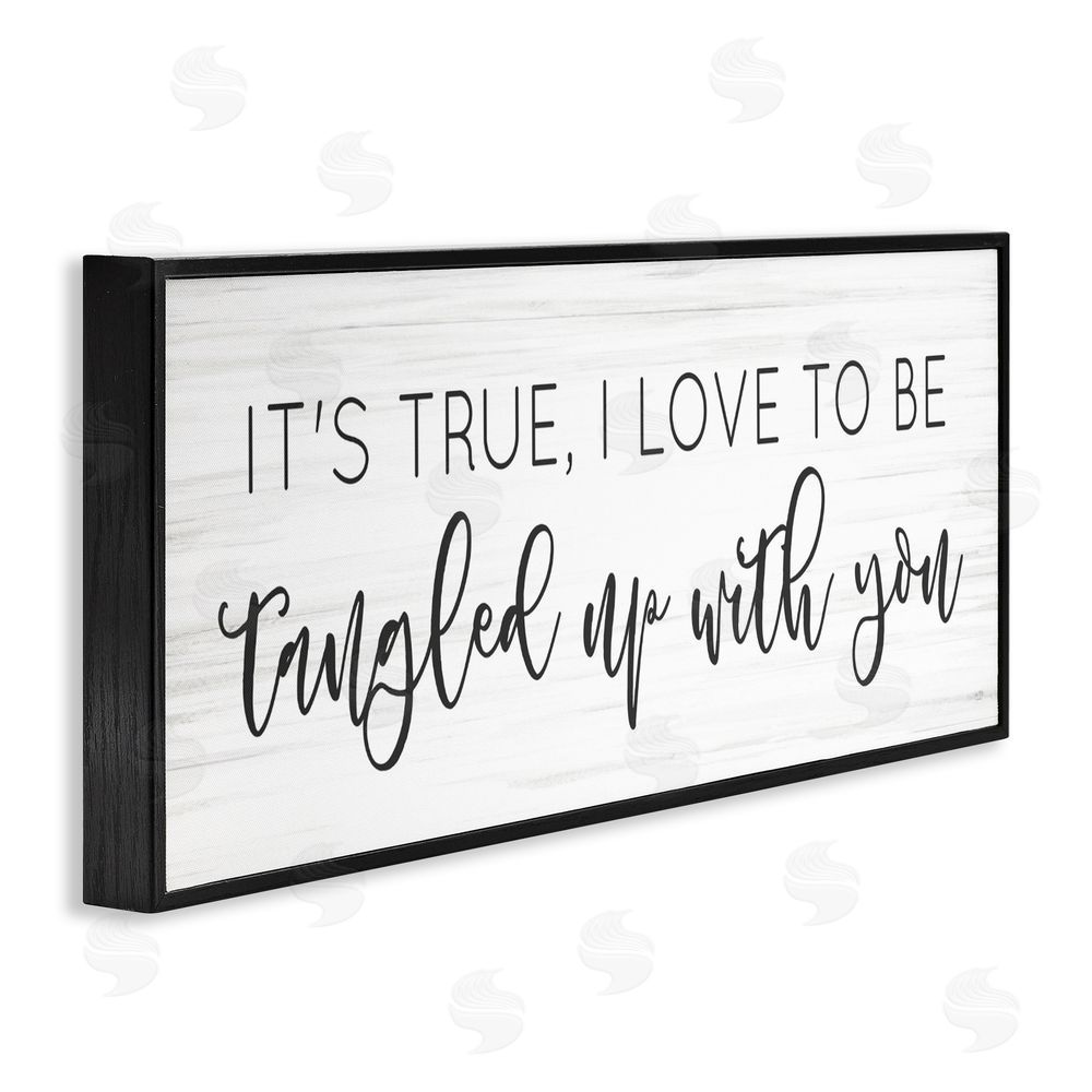 Lux + Me Designs Tangled Up With You Black Framed Giclee Wall Art Print