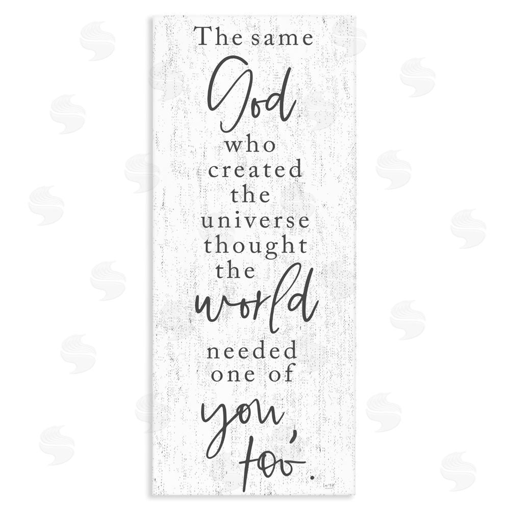 Lux + Me Designs The Same God Quote Stretched Canvas Wall Art Print