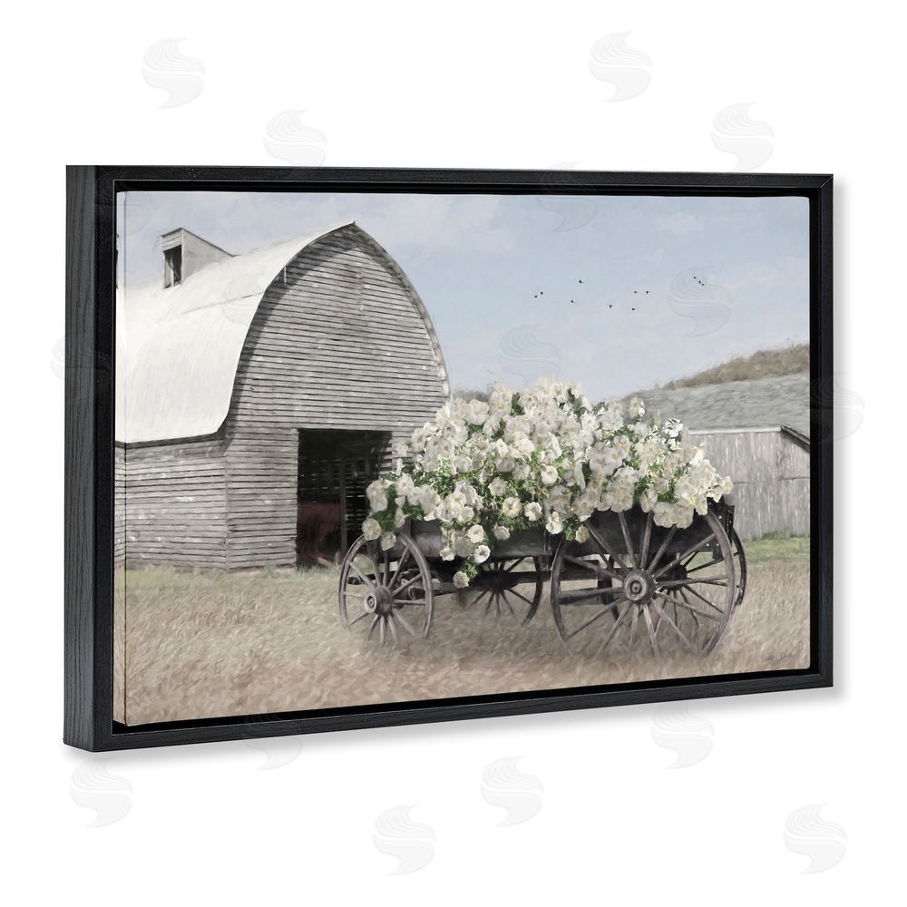 Lori Deiter Wagon Full of Sunshine Black Floating Frame Canvas Wall Art Print