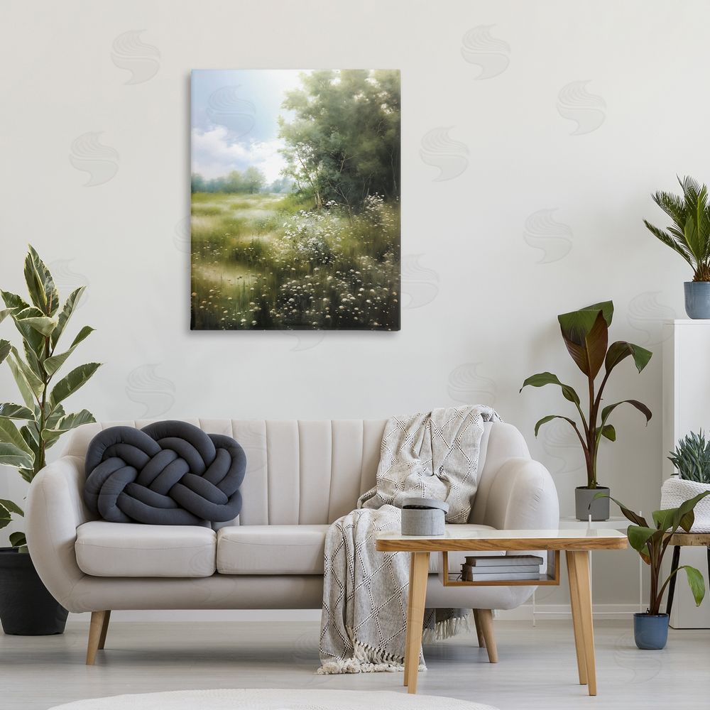 Heidi Kuntz Greener Pastures Landscape Canvas Wall Art Print in Room