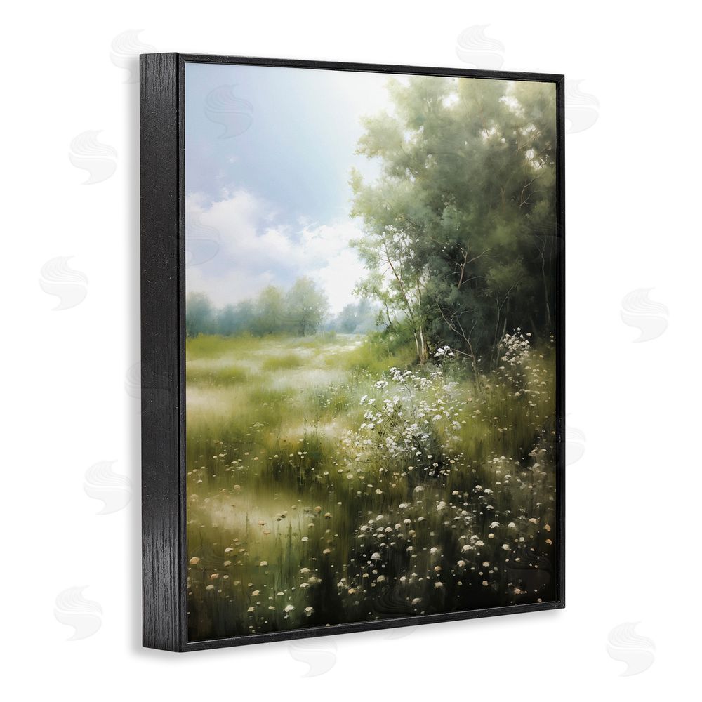 Heidi Kuntz Greener Pastures Landscape Black Framed Giclee Wall Art Print