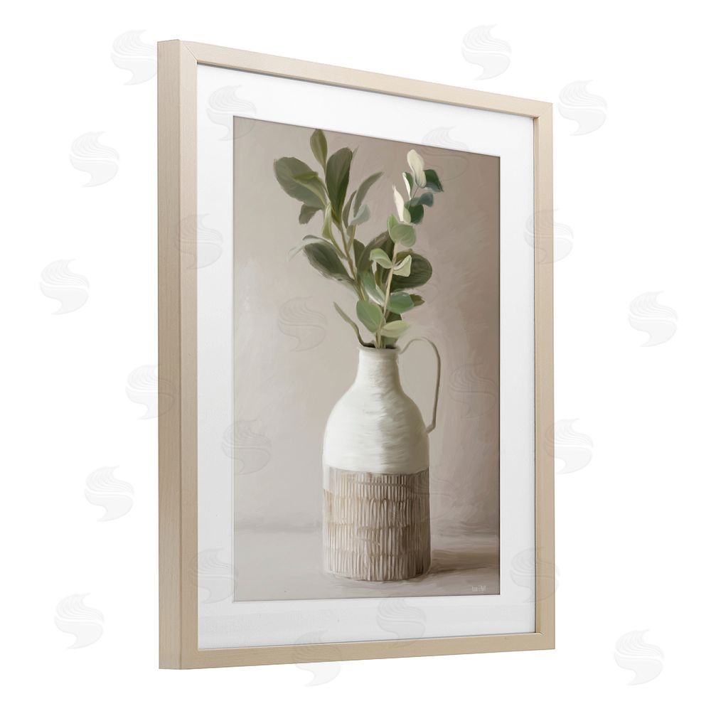 House Fenway Eucalyptus In Vase Birch Framed Print Under Glass Wall Art