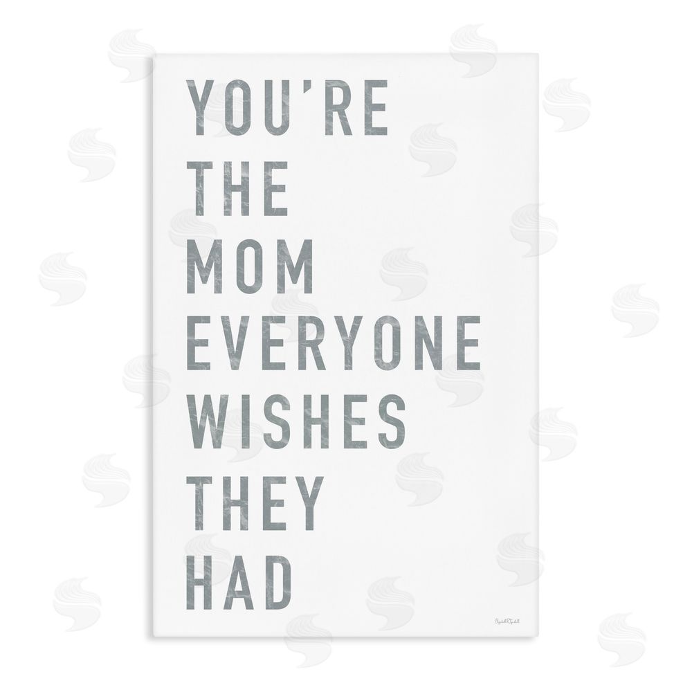 Elizabeth Tyndall Mother Appreciation Quote Stretched Canvas Wall Art Print
