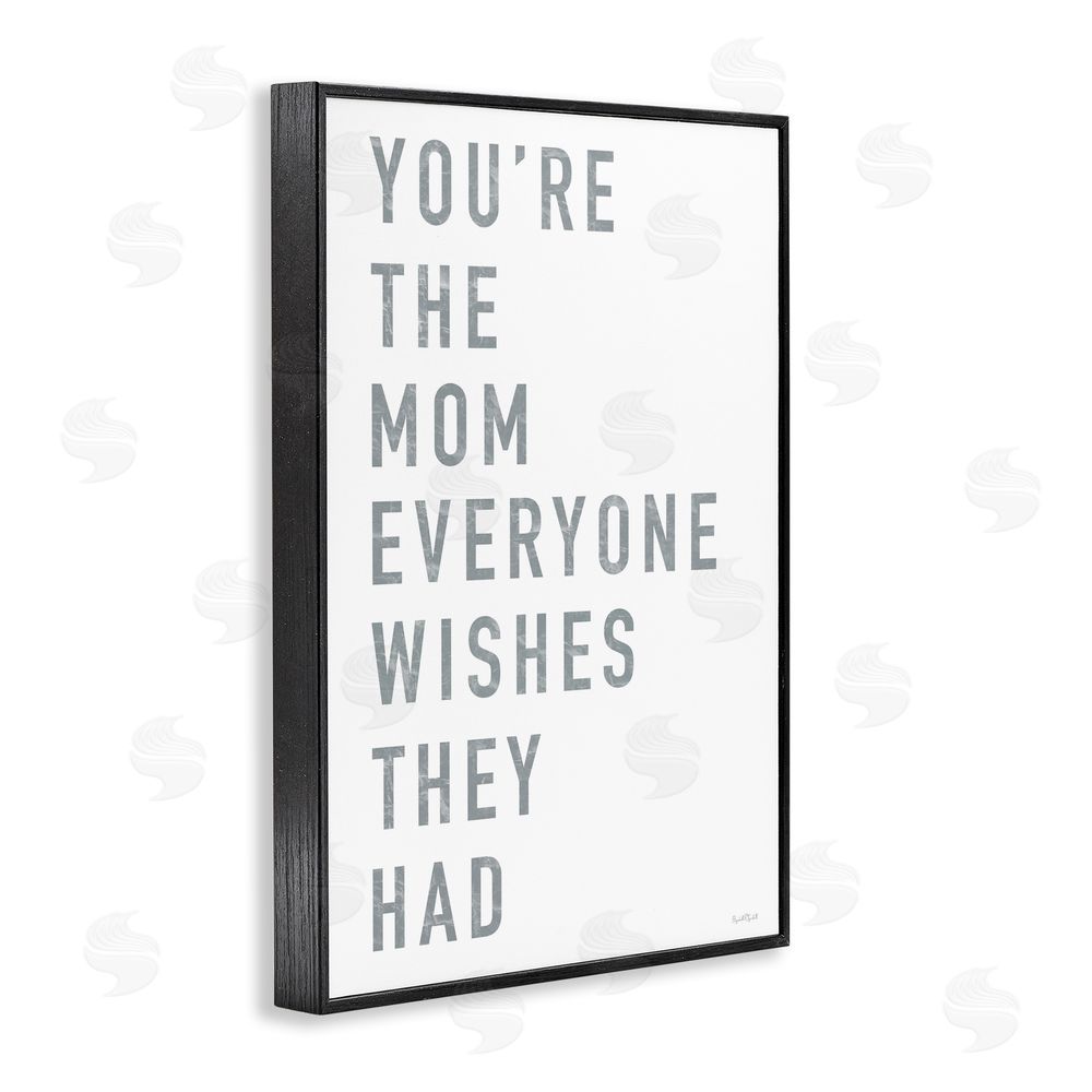 Elizabeth Tyndall Mother Appreciation Quote Black Framed Giclee Wall Art Print